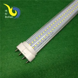 zhongshan led 2G11 535mm 18W 24w 4 Pin Pl Led tube Lamp 2G11 Led Tube Light rofit Hor H type4000k dimmer flat lights 20w