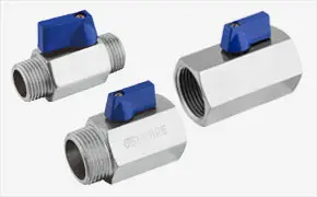 M-F Screwdriver Mini Ball Valve