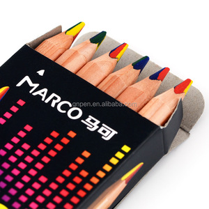Nuovo Arrivo Marco 4 Colori in <span class=keywords><strong>1</strong></span> piombo Triangolo Graftti Matita Matita Arcobaleno - Product Image 1
