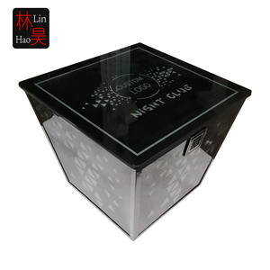 Hiện đại không dây dẫn hộp đêm bảng đen thép và Kính đồ nội thất cho các bên sự kiện phòng chờ khách sạn tiệc chiêu đãi - Product Image 4