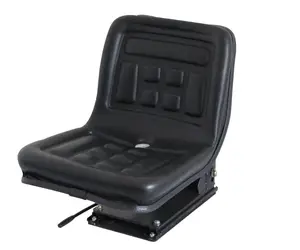 Universele zwart pvc schorsing agrarische metalen tractor seat