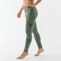 Leggings de danse flexibles Safe Grip vert Vêtements de danse collants