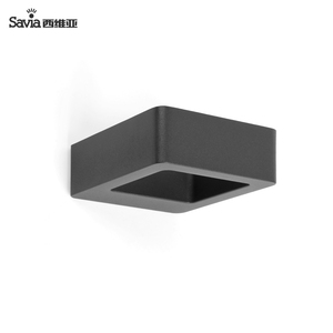 Savia luci da giardino <span class=keywords><strong>in</strong></span> alluminio LED 7W impermeabile IP44 dark gery applique da parete per esterni per porta d'ingresso patio terrazza corridoio - Product Image 3