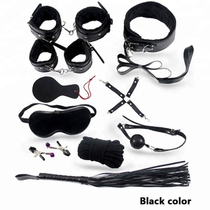 10 Pcs/ensemble Esclave Femme Adulte <span class=keywords><strong>Sex</strong></span> Toys pour Couples Menottes Fouet Corde Masque Yeux de Sexe Bondage Fetish Restrictions - Product Image 2