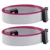 Módulo Eurorack hembra de 16 pines a 16 pines IDC ribbon cables de alimentación plana con soporte de alivio de tensión en ambos conectores