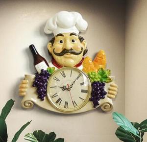 Orologio da <span class=keywords><strong>Parete</strong></span> 3D Chef Retrò in Resina <span class=keywords><strong>per</strong></span> <span class=keywords><strong>Cucina</strong></span> - Product Image 5