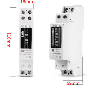 Medidor de energía eléctrica Modular monofásico, carril DIN, precio barato - Product Image 2