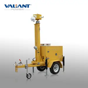 Năng Lượng Mặt Trời Di Động CCTV Trailer Của Hệ Thống Giám Sát Video