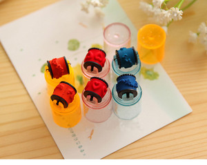 Svegli dei <span class=keywords><strong>bambini</strong></span> del fumetto di tenuta timbro 3-sezione di plastica rullo timbro sigillo di stampa a colori di fango - Product Image 5
