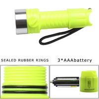 Lampes de plongée XML-T6 multifonctions, lampes de poche rechargeables par USB, fonction étanche IPX7, lumière de plongée sous-marine 50m