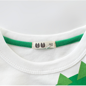 Camiseta de manga larga para niños, Material de punto teñido liso, venta al por mayor, primavera y otoñ<span class=keywords><strong>o</strong></span> - Product Image 2