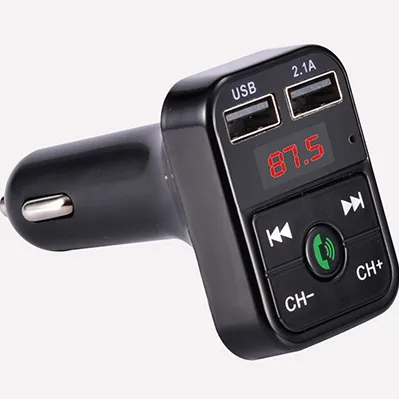 CAR B2 Bluetooth FM Transmitter Hands Free Calling Wireless Adapter Car Kit Universal Car Charger