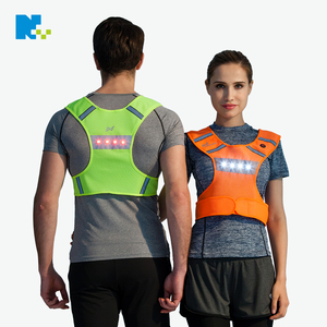 Fluorescent Mesh Sécurité à Vélo LED <span class=keywords><strong>Clignotant</strong></span> Lumineux Réfléchissantes Courir <span class=keywords><strong>Gilet</strong></span>. - Product Image 2