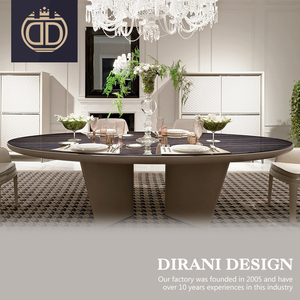 <span class=keywords><strong>Italien</strong></span> moderne ovale à manger set de table en marbre de luxe haut de gamme usine travertin pierre table à manger en marbre - Product Image 4