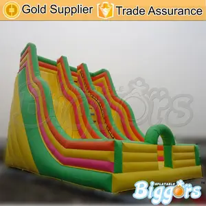 Terbaik Gaint Tiup Slide Besar PVC Permainan Slide untuk Taman
