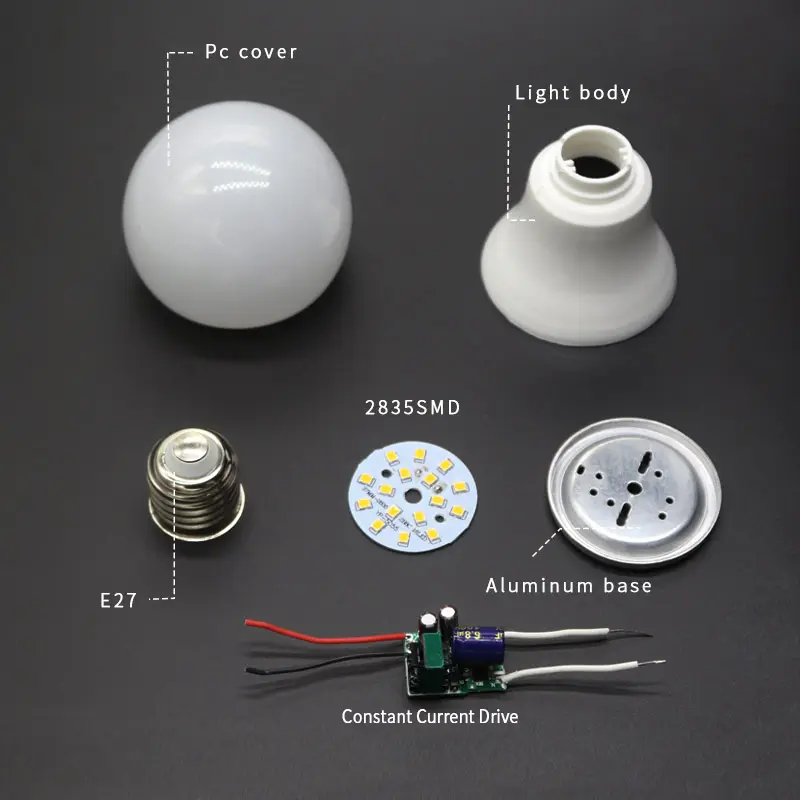 OEM ODM guangzhou best price high power 18w saa skd led light bulb housing parts