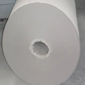 Stiff grey paper rolls laminated cardboard
