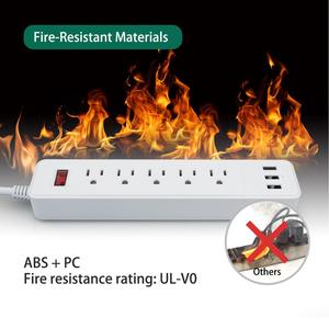 Pop mới nhất 5 cách USA tiêu chuẩn cắm, 3 USB Power Strip, đa điện tường ổ cắm, mở rộng ổ cắm - Product Image 4