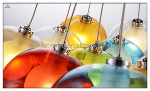 Forma contemporánea Colorida Bola Burbuja de Cristal Colgante Colgante de Luz - Product Image 5