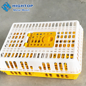 Plastic poultry transport crate for chicken farm