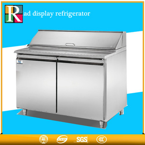 <span class=keywords><strong>Table</strong></span> de préparation de sandwich au métro <span class=keywords><strong>d</strong></span>'<span class=keywords><strong>occasion</strong></span> en acier inoxydable OEM Refroidissement par air réfrigéré sous le comptoir réfrigérateur congélateur - Product Image 3