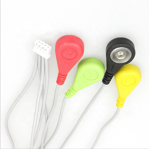 colorful <strong>ecg</strong> <strong>cable</strong> <strong>4</strong> snap to JST 2.0MM terminal connector <strong>ecg</strong> <strong>cable</strong> <strong>lead</strong> wire - Product Image 5
