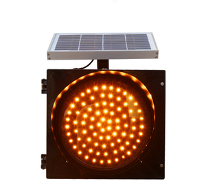 Luz Led de energía Solar, luz de advertencia, luz intermitente amarilla para tráfico, luz Solar para entrada - Product Image 5