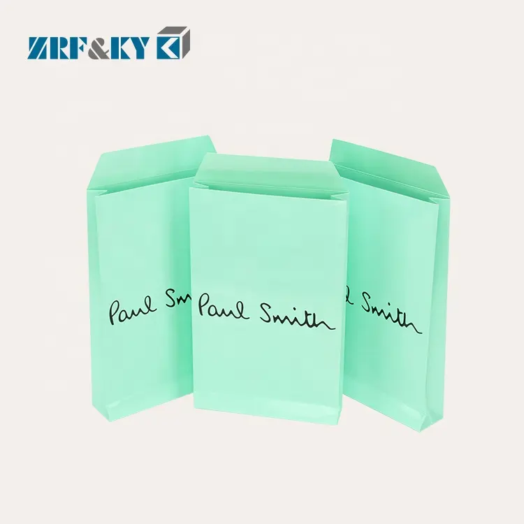 Wholesale Printing Art Coated Kraft White Card Paper Packaging Pocket Envelope Bags For Clothing Shirts Shopping Gift