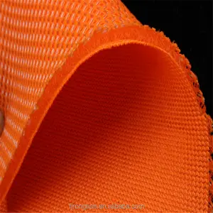 Orange polyester 3d air flow mesh fabric weaving for car seat
