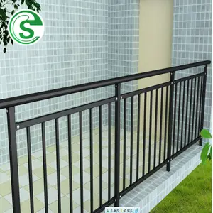Modern moda balkon korkuluğu iç dekoratif metal merdiven korkuluk tasarımları