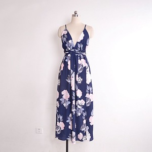 <span class=keywords><strong>Longue</strong></span> <span class=keywords><strong>robe</strong></span> de plage, vêtement vintage, imprimé Floral, tenue d'été à bandes, col en V, <span class=keywords><strong>dos</strong></span> <span class=keywords><strong>nu</strong></span> Sexy - Product Image 6