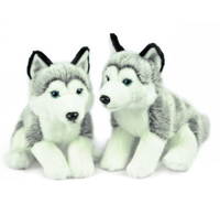 Adorable Peluche de Perro Husky Siberiano de 10 Pulgadas, Juguete de Peluche Suave para Niños, Regalo