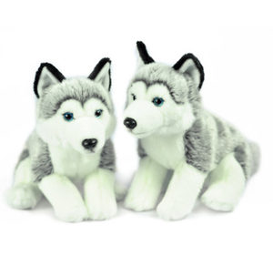 Adorable Peluche de Perro <span class=keywords><strong>Husky</strong></span> <span class=keywords><strong>Siberiano</strong></span> de 10 Pulgadas, Juguete de Peluche Suave para Niños, Regalo - Product Image 1
