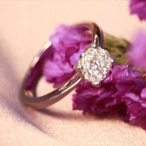 卸売ジェムストーンクリアジルコン925シルバー1カラットダイヤモンドリング - Product Image 2