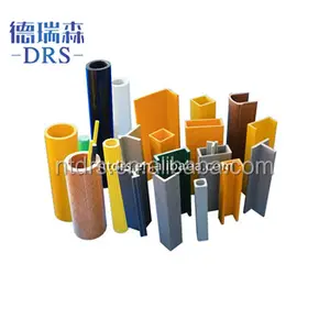 FRP Tube/Angle/Channel/Beams/Stair Nosing, composite grp frp protruded fiberglass profile
