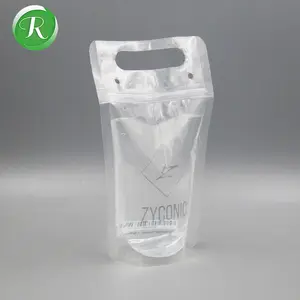 plastic alkaline sachet foldable hot drinking water bag