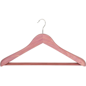 <span class=keywords><strong>Lindon</strong></span> – cintres en bois de cèdre rouge naturel 100%, barre carrée de luxe personnalisée - Product Image 2