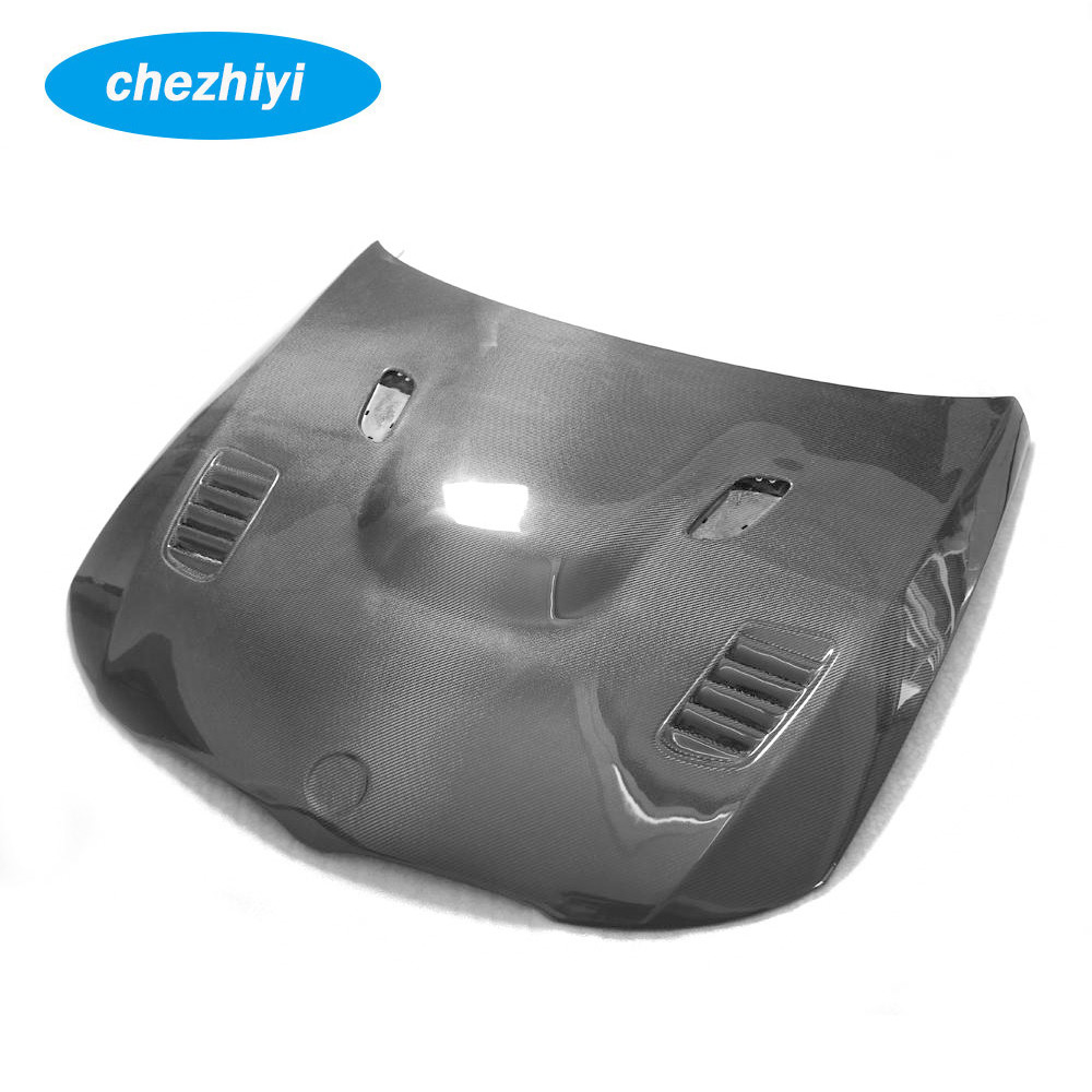 V-образный послепродажный капот гоночного карбонового автомобиля, передний капот двигателя для BMW E90 LCI 09-12