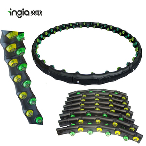Artículos deportivos desmontable fitness masaje hula hoop con 8 piezas - Product Image 5