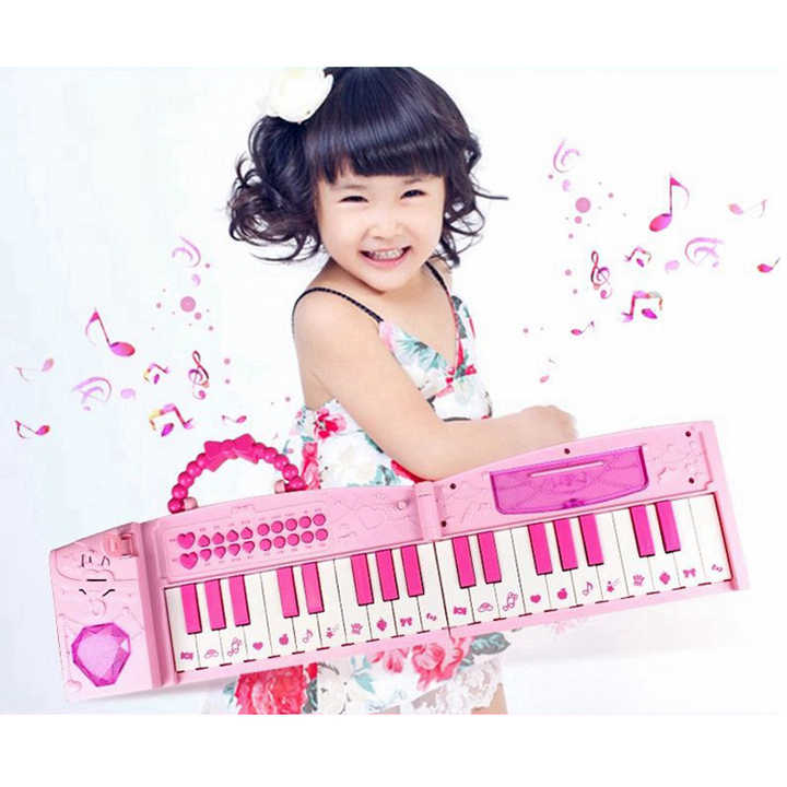 Baby Folding Piano Electronic Musical Keyboard With Microphone