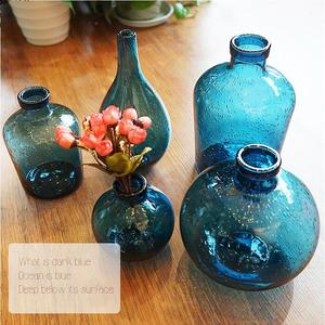 New Style Handblown <strong>Bubble</strong> Cheap Glass <strong>Vase</strong> for Home Decoration/Tabletop Frosted Cylinder Glass <strong>Vase</strong> Handicraft - Product Image 4