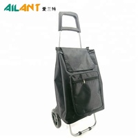 Bonne vente pliable gimi sac à provisions avec 2 roues