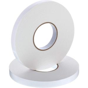 2 rotoli di <span class=keywords><strong>Nastro</strong></span> Biadesivo In Schiuma PE Bianco <span class=keywords><strong>Nastro</strong></span> di Schiuma <span class=keywords><strong>Spugna</strong></span> Morbido <span class=keywords><strong>Nastro</strong></span> <span class=keywords><strong>Adesivo</strong></span> di Montaggio (1/2 pollici da 50 piedi) - Product Image 1