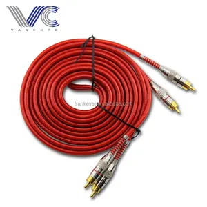 2R-2R RCA de 3,8mm Cable de 2R a 2R macho a macho Cable rojo