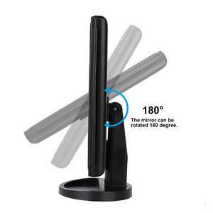 Sản Phẩm Mới INS Hot Sale Nhựa Giá Rẻ 180 Độ Xoay Tự Do Công Tắc Cảm Ứng Ba Gấp 22 Đèn Gương Trang Điểm <span class=keywords><strong>Led</strong></span> - Product Image 4