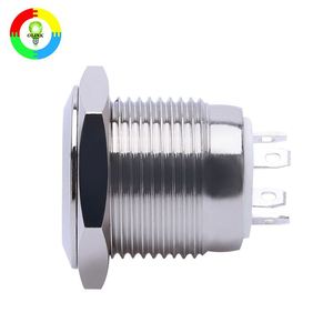 Comercio al por mayor de alta actuador plana 12 V <span class=keywords><strong>rojo</strong></span> linterna botón interruptor con lámpara LED - Product Image 3