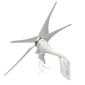 Goede kwaliteit fabricage 3 of 5 stks blades thuisgebruik 12 v 400 w dc residentiële wind power generator