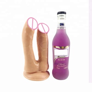 Double Gode Dirigé Réaliste Limitée Gros Pénis Anal Ventouse Dick Lesbiennes Couples Sex Toys - Product Image 4