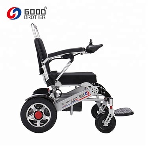 Hg-n530 전자 자기 브레이크 시스템 빛 알루미늄 프레임 접이식 전동 휠체어 - Product Image 3