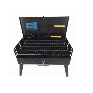 Groothandel Draagbare Opvouwbare BBQ Grill Kachel Buiten Houtskool Smoker Rookloze Functie Staal IJzer Materiaal Gas Brandstof Koolstof Grill - Product Image 3